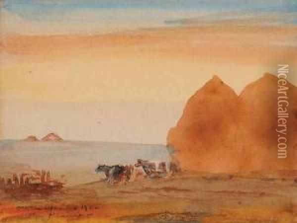 The Prairie 1922 Oil Painting - Owen B. Staples