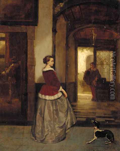 The eager companion Oil Painting - Dutch School