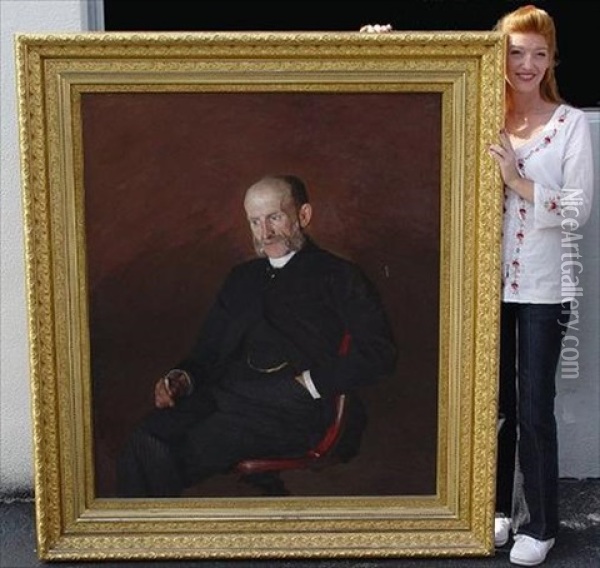 Portrait Of Mr. Sutherland Oil Painting - Herman Norrman