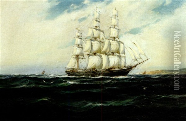 The Clipper Ship "james Baines" Oil Painting - Robert McGregor