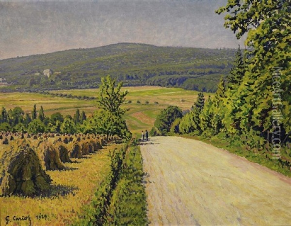 Sommertag Auf Dem Lande Oil Painting - Gustave Camille Gaston Cariot