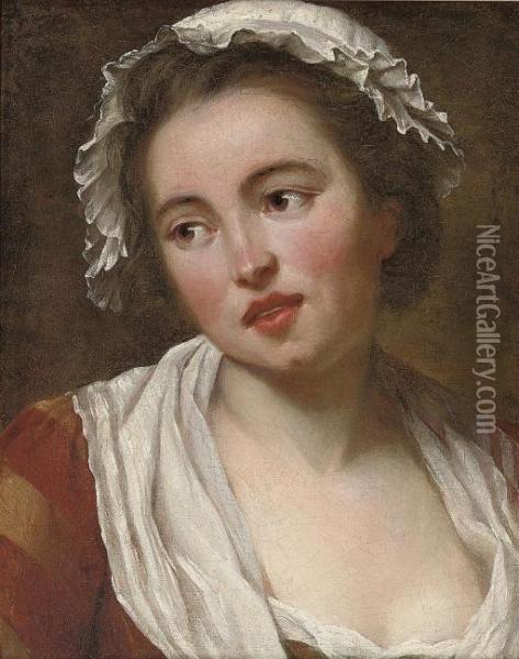 A Maidservant Oil Painting - Jean-Francois Gilles Colson