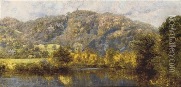 Autumn Gold, Betws-y-coed Oil Painting - John Brett