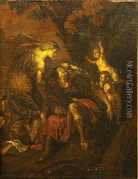 Renaud Et Armide Oil Painting - Sir Anthony Van Dyck