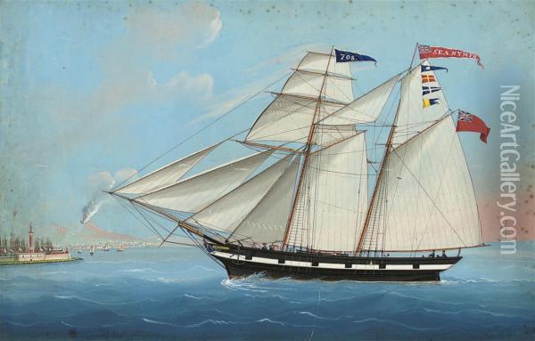 The British Schooner 
Sea Nymph Oil Painting - Michele Funno