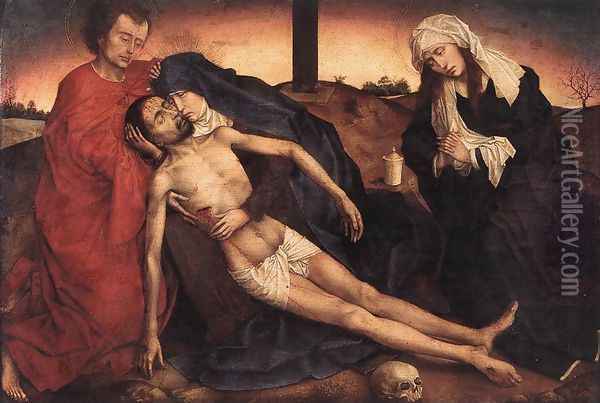 Lamentation c. 1441 Oil Painting - Rogier van der Weyden