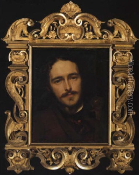 Portrait Of Francis Thomas De Grey Cowper, 7th Earl Cowper Oil Painting - Lord Frederic Leighton