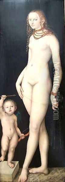 Venus and Cupid 6 Oil Painting - Lucas The Elder Cranach