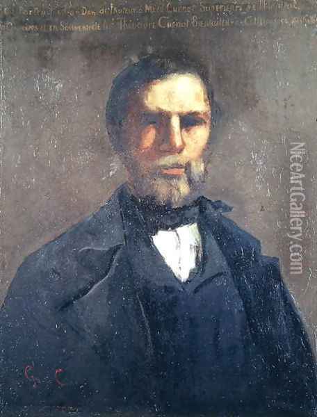 Portrait of Theodore Cuenot, 1847 Oil Painting - Jean-Baptiste-Camille Corot