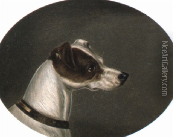 A Terrier Oil Painting - James Loder Of Bath