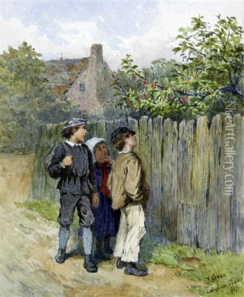 Scrumpers Oil Painting - Henry Towneley Green