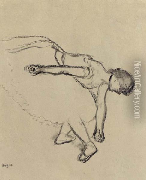 Danseuse En Scene Oil Painting - Edgar Degas