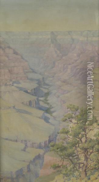 Grand Canyon Oil Painting - Louis B. Akin