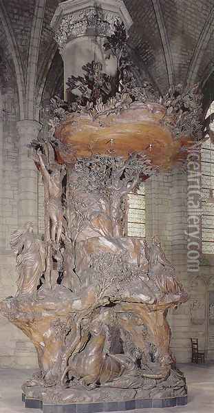 Pulpit I Oil Painting - Michiel Vervoort the Elder