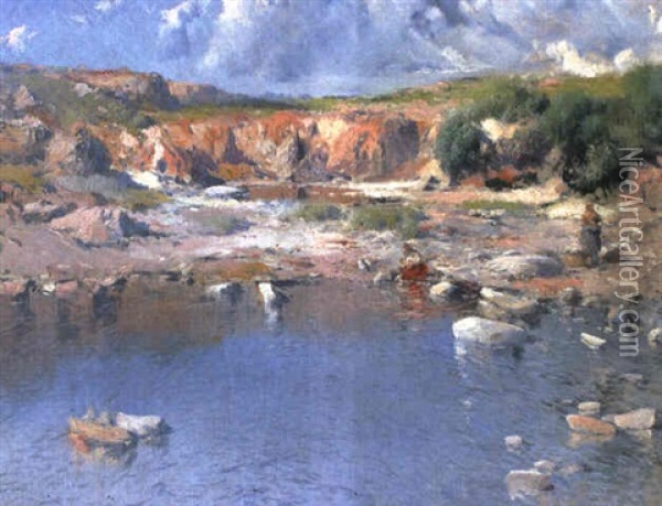 Paisaje De Baleares Oil Painting - Eliseo Meifren y Roig