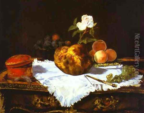 La Brioche Oil Painting - Edouard Manet