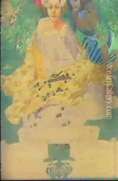 Goldregen Oil Painting - Mila Von Luttich
