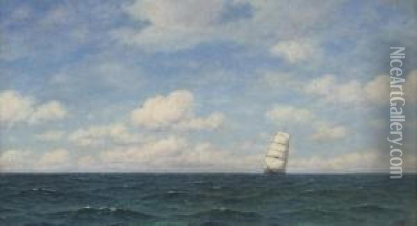 In An Ocean Breeze Oil Painting - William Frederick Woodington