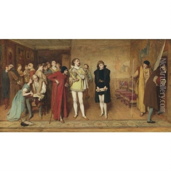 The Duke's Antechamber Oil Painting - Sir William Quiller Orchardson