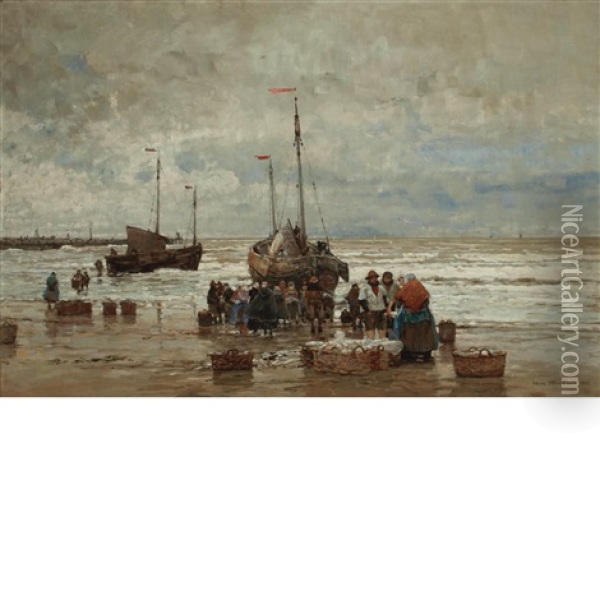 Strand Bei Blankenberghe Oil Painting - Hans Herrmann