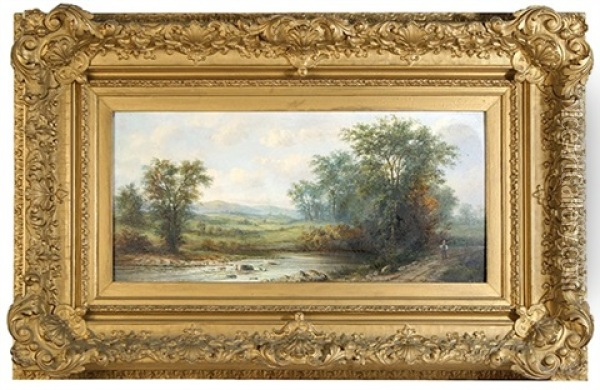 Esopus Creek, Ny Oil Painting - Henry Nesbitt Mcevoy