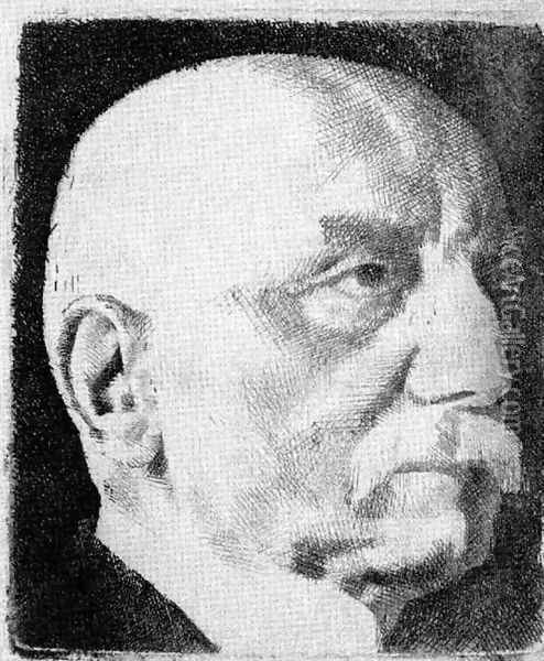 Pasteiner Gyula arckepe, 1926 Oil Painting - Vilmos Aba-Novak