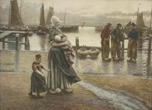 Dutch Scene Oil Painting - Henri Houben