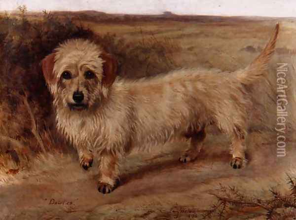 Dawdles - a Dandy Dimont, 1896 Oil Painting - Lucy Waller