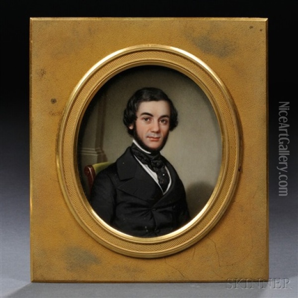 Portrait Of N.n. Wilkinson Of New Orleans Oil Painting - John Wood Dodge