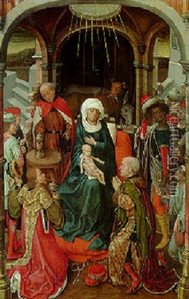 The Adoration Of The Magi Oil Painting - Vrancke van der Stockt