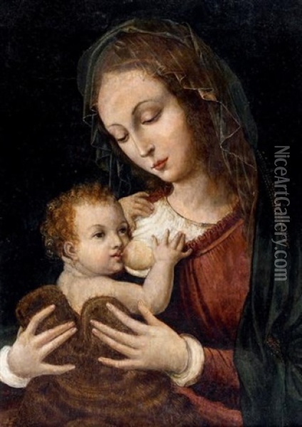 La Vierge A L'enfant Oil Painting - Joos Van Cleve
