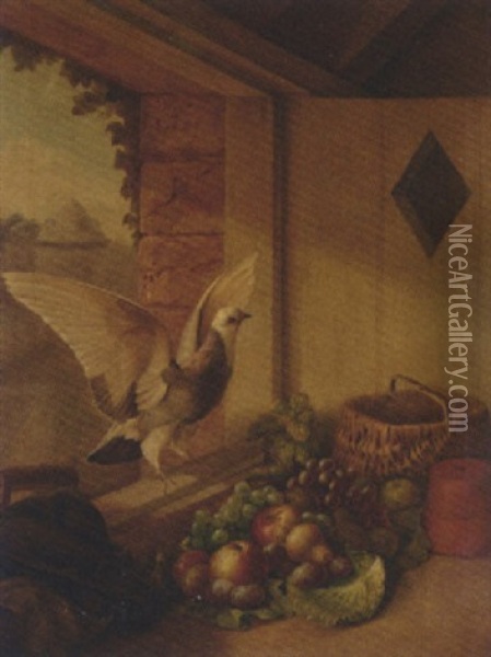 The Kitchen Window Oil Painting - John Bucknell Russell