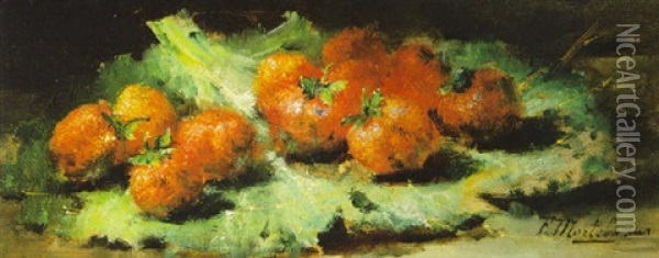 Erdbeeren Oil Painting - Frans Mortelmans
