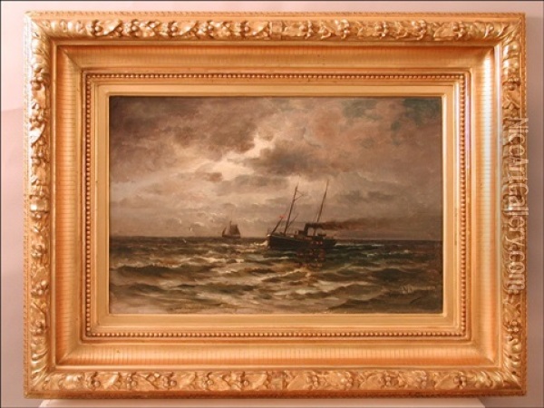 Hoyrylaiva Oil Painting - Valfrid Nelson