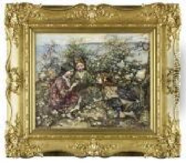 The Butterfly Oil Painting - Edward Atkinson Hornel