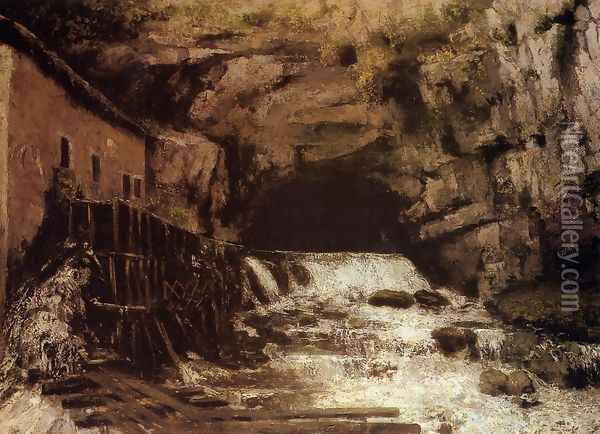 The Source of the Loue I Oil Painting - Gustave Courbet