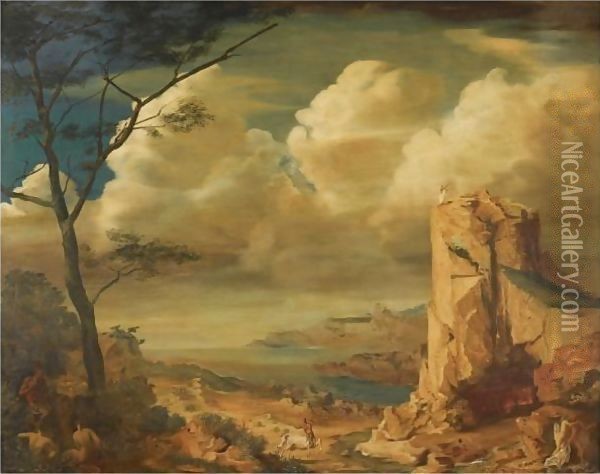 Mythological Landscape Oil Painting - Alexander Evgenievich Yakovlev