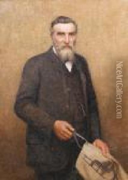 Portrait Of Adolph Terrijn Oil Painting - Emile Claus