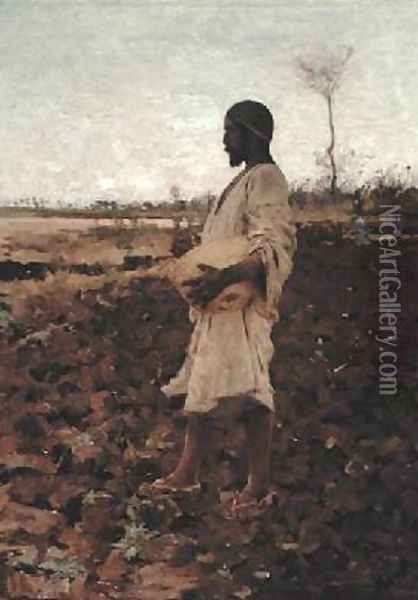 An Egyptian Sower 1881 Oil Painting - Arthur Melville