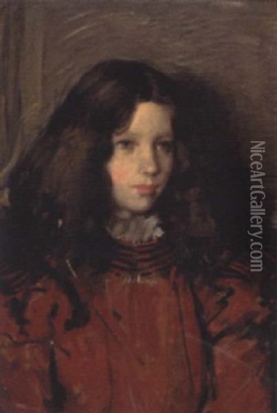 Portrait Of Miss Ketchley Oil Painting - David Thomas Muirhead