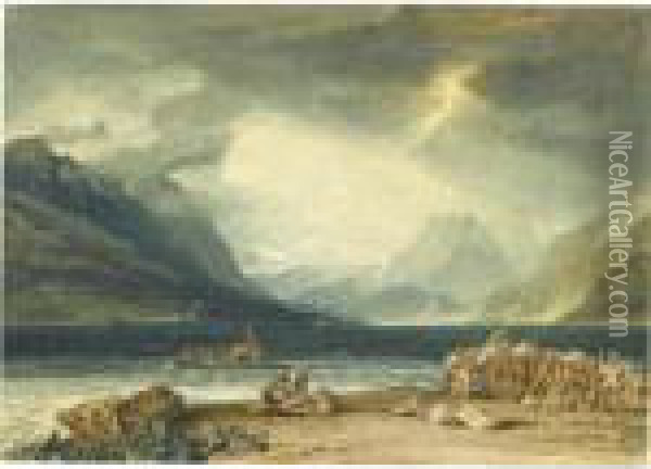 The Lake Of Thun, Switzerland Oil Painting - Joseph Mallord William Turner