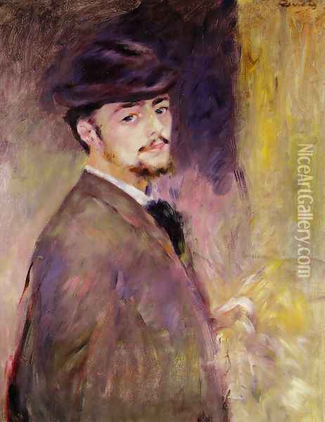 Self Portrait At The Age Of Thirty Five Oil Painting - Pierre Auguste Renoir