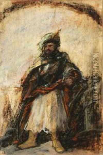 Moorish Chieftain Oil Painting - Gustave Dore