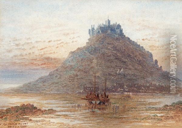 St Michael's Mount Oil Painting - Frederick E.J. Goff