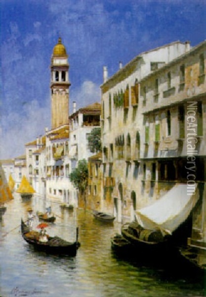 Venice Oil Painting - Rubens Santoro