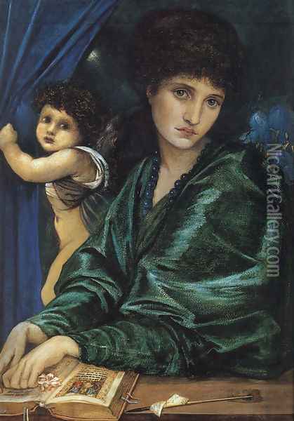 Portrait of Maria Zambaco 1870 Oil Painting - Sir Edward Coley Burne-Jones