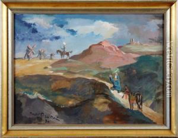 Don Quijote Oil Painting - Bertil Noren