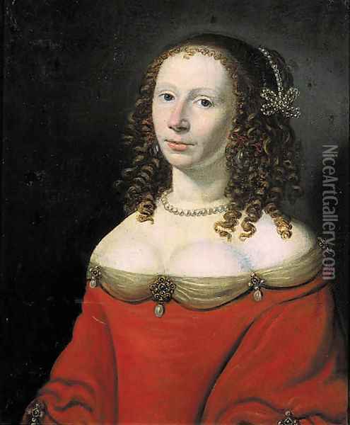 Portrait of Catharina Elisabeth van Soeteren Oil Painting - Jan Van Rossum