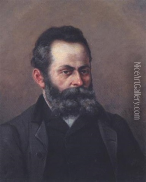 Portrait D'homme Oil Painting - Gustave Mascart