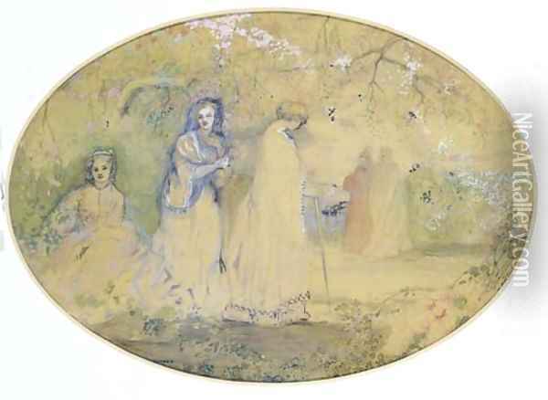 The Meeting Oil Painting - Charles Edward Conder